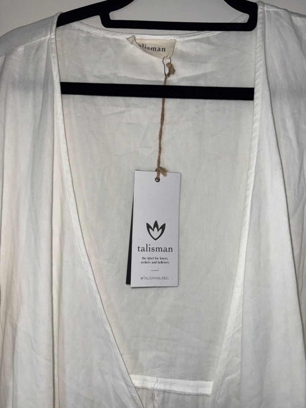 NWT Talisman Lunar Wrap White Maxi Dress - Picture 3 of 4